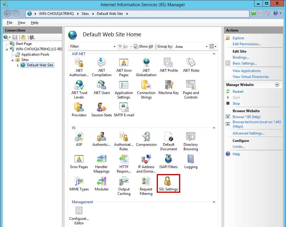 Configure SSL on IIS for Privileged Identity Hosts