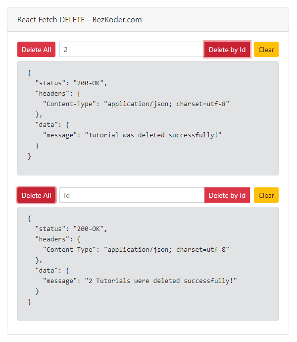 React Fetch example Get/Post/Put/Delete with Rest API BezKoder (2022)