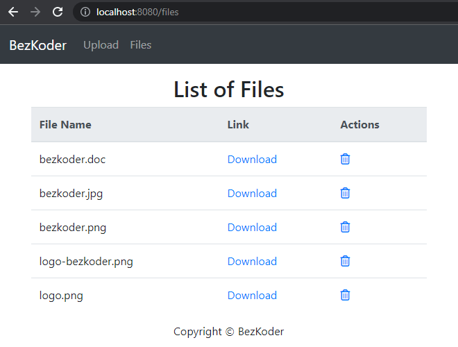 Spring Boot Multiple File Upload with Thymeleaf BezKoder