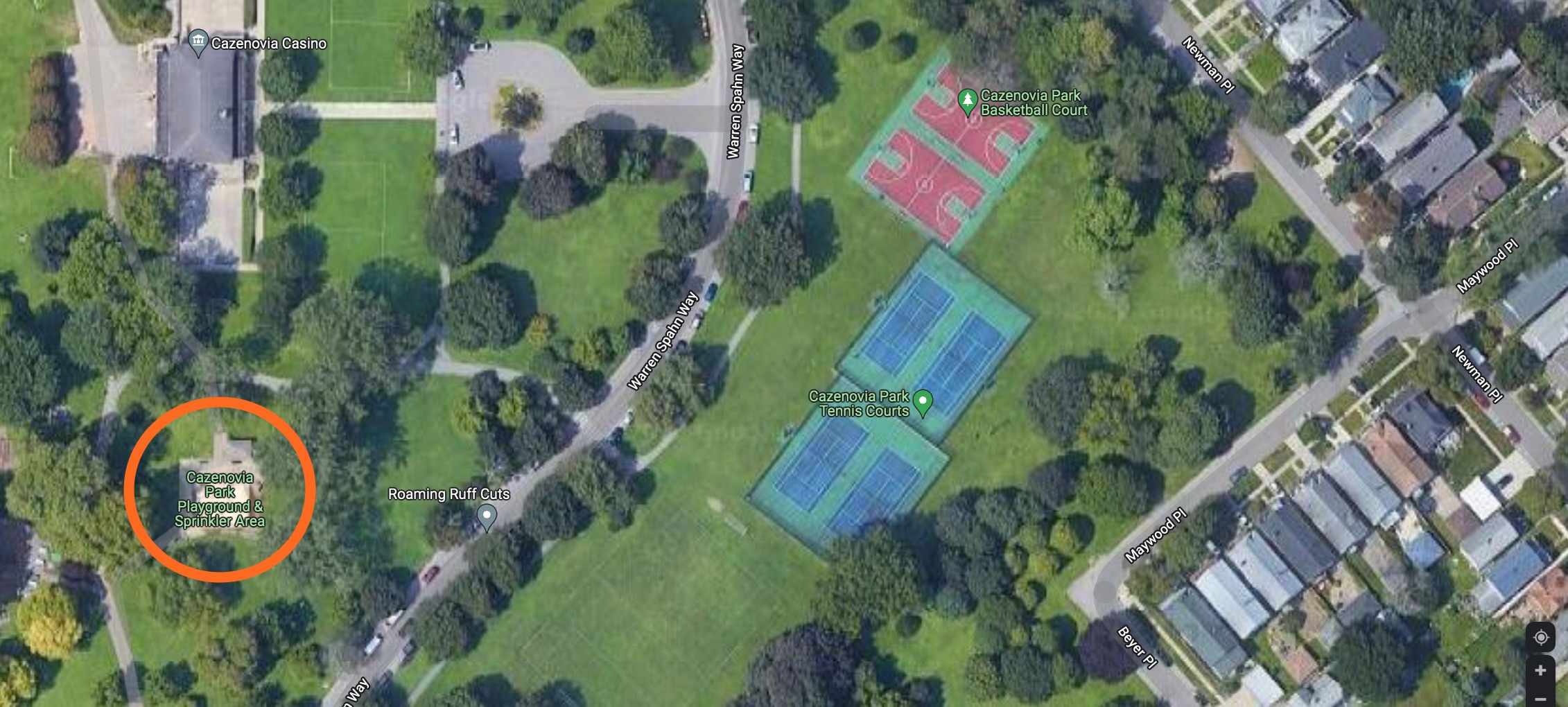 Cazenovia Park Playground Survey Buffalo Olmsted Parks