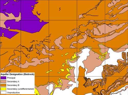 Aquifer designation data British Geological Survey