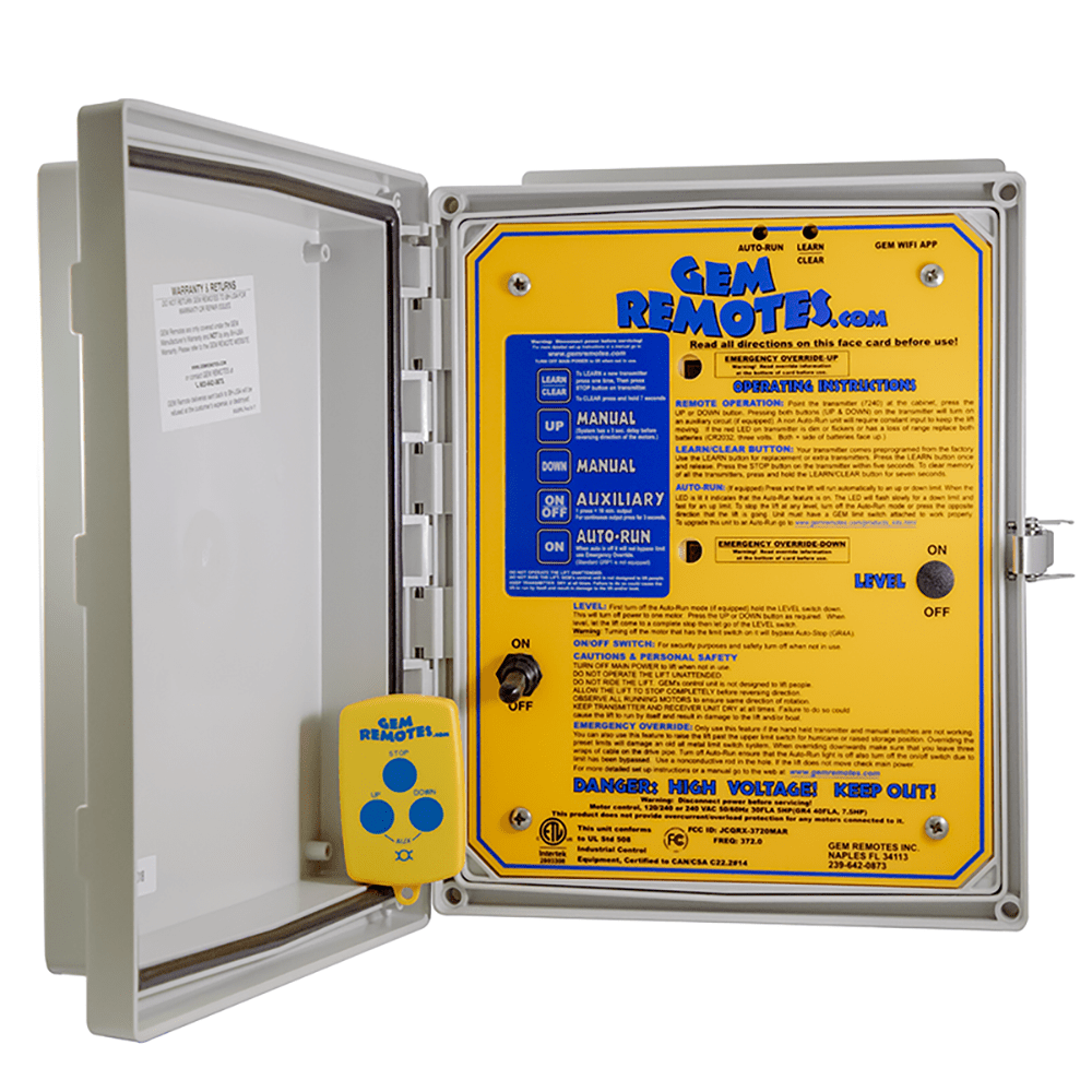 Boat Lift Controls GEM Remotes Bremas Salzer BHUSA