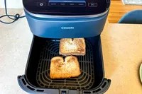 Toast is made in the Cosori TurboBlaze 6-Quart Air Fryer