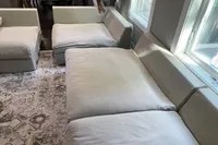 Disconnected cushions from Sixpenny Devyn L Shape Sectional in a living room