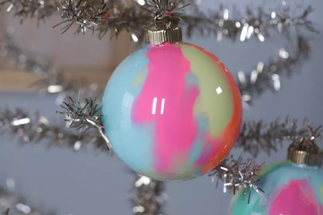 Drip Paint Ornament