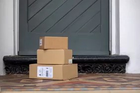packages on front porch