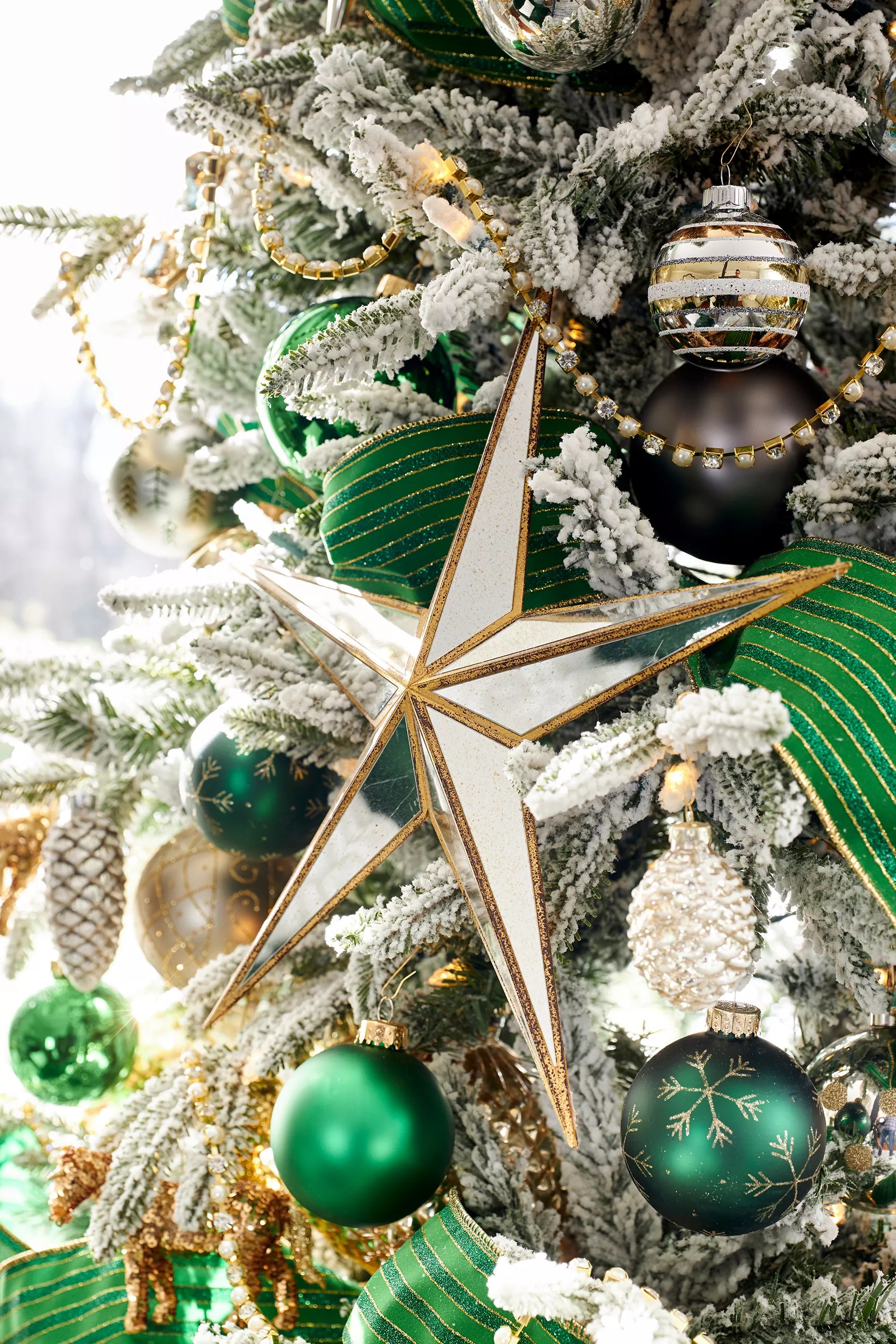 green glass christmas ornaments
