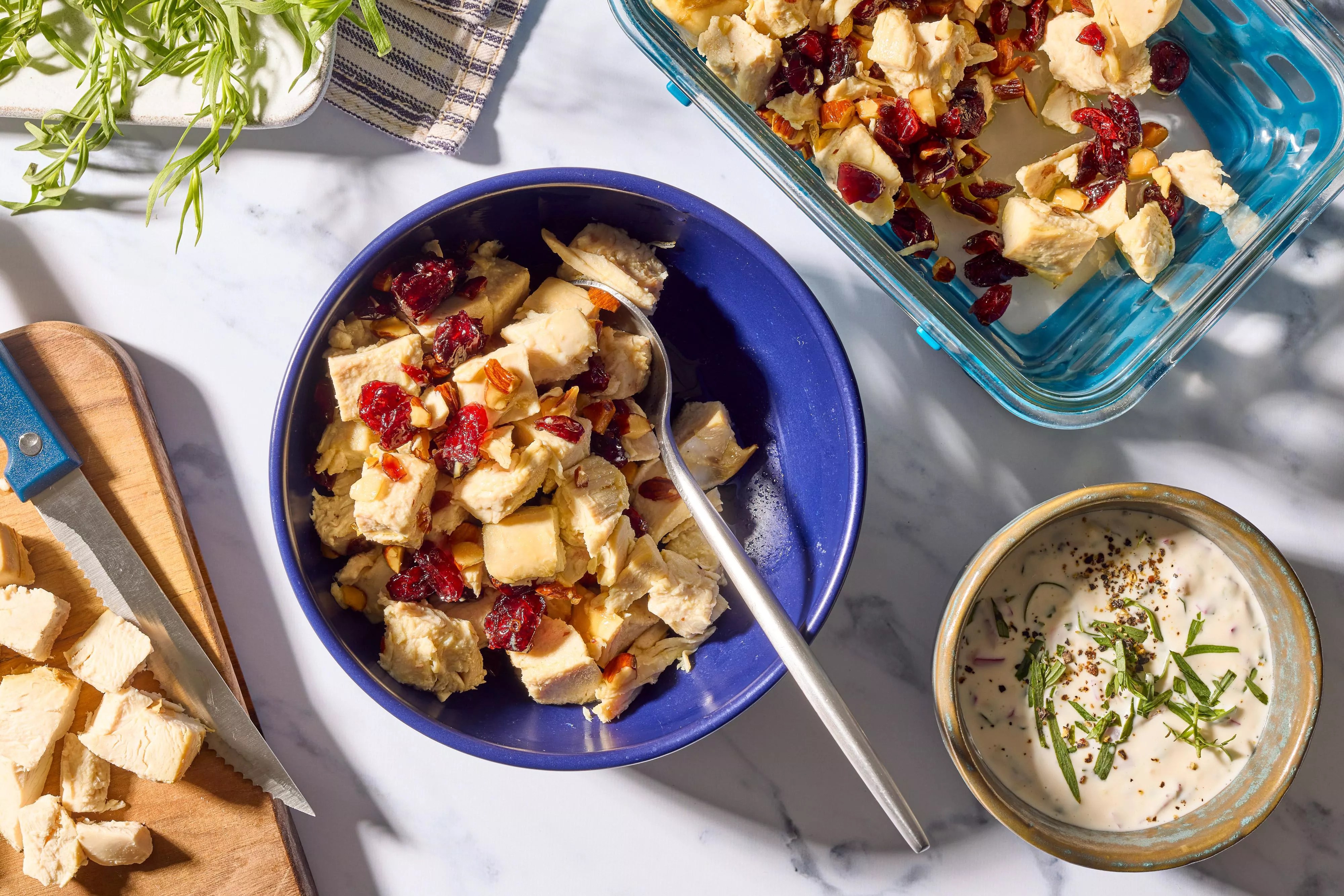 Bowl of chicken salad