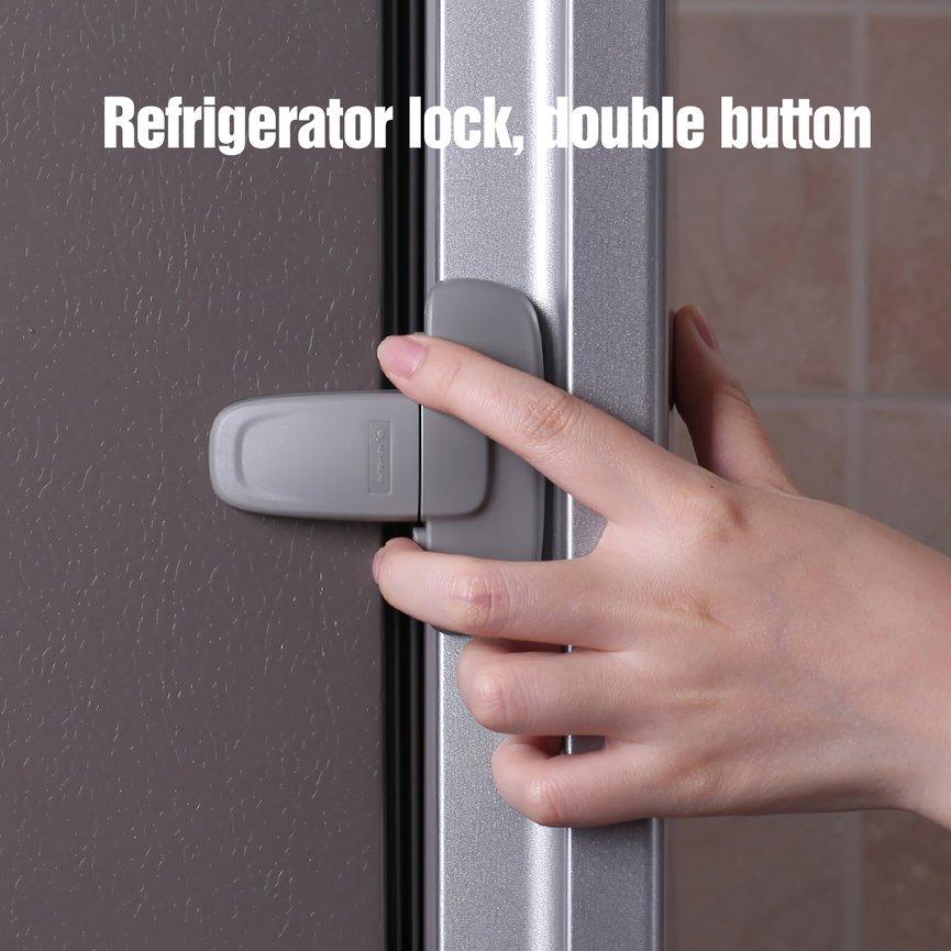 1 Pcs Home Refrigerator Lock Fridge Freezer Door Catch Lock BHMart