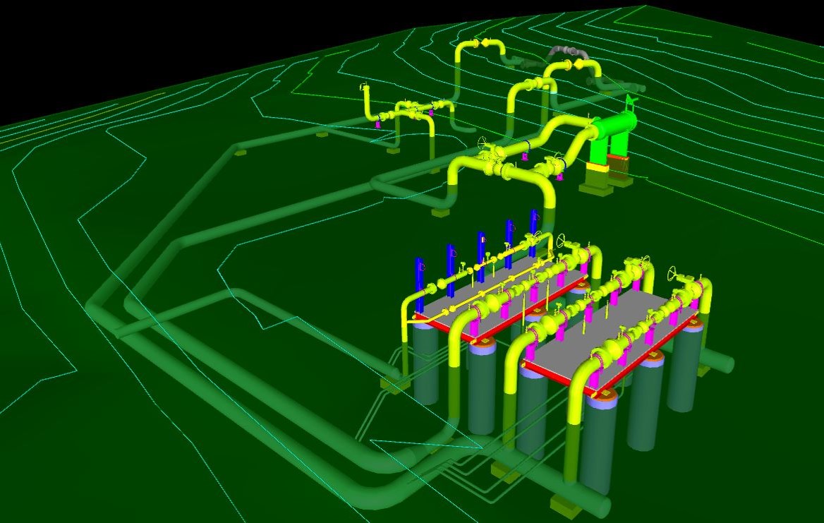 Interconnect M&R Stations Compressor Station Prefabricated Skid