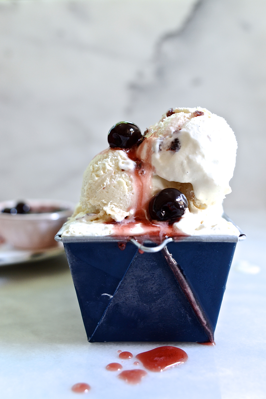 Amarena cherry ice cream Bibbyskitchen ice cream recipes