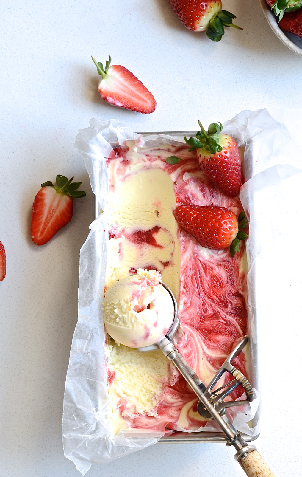 Strawberry and gin ice cream Bibbyskitchen recipes