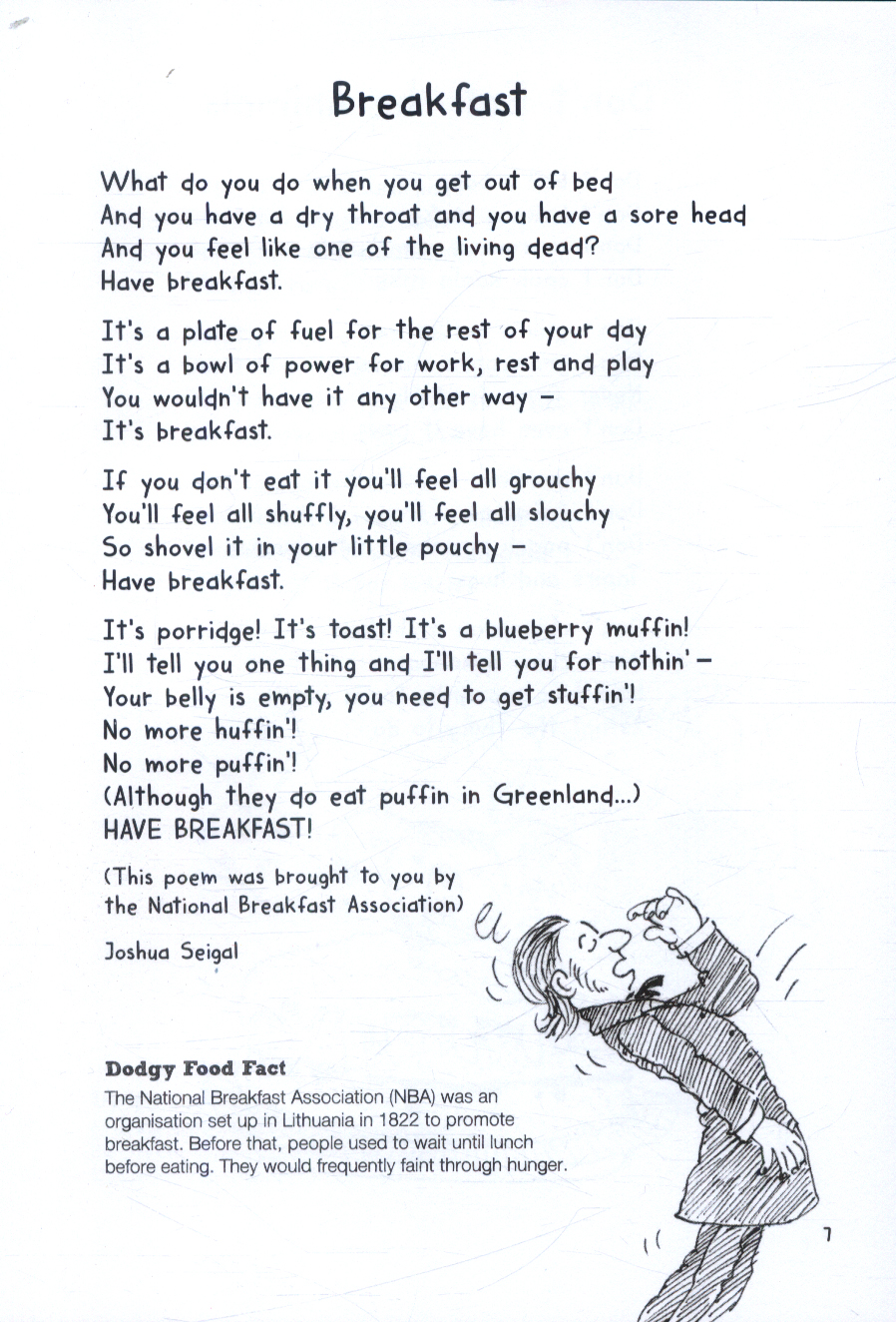 Yuck & yum a feast of funny food poems by seigal, joshua