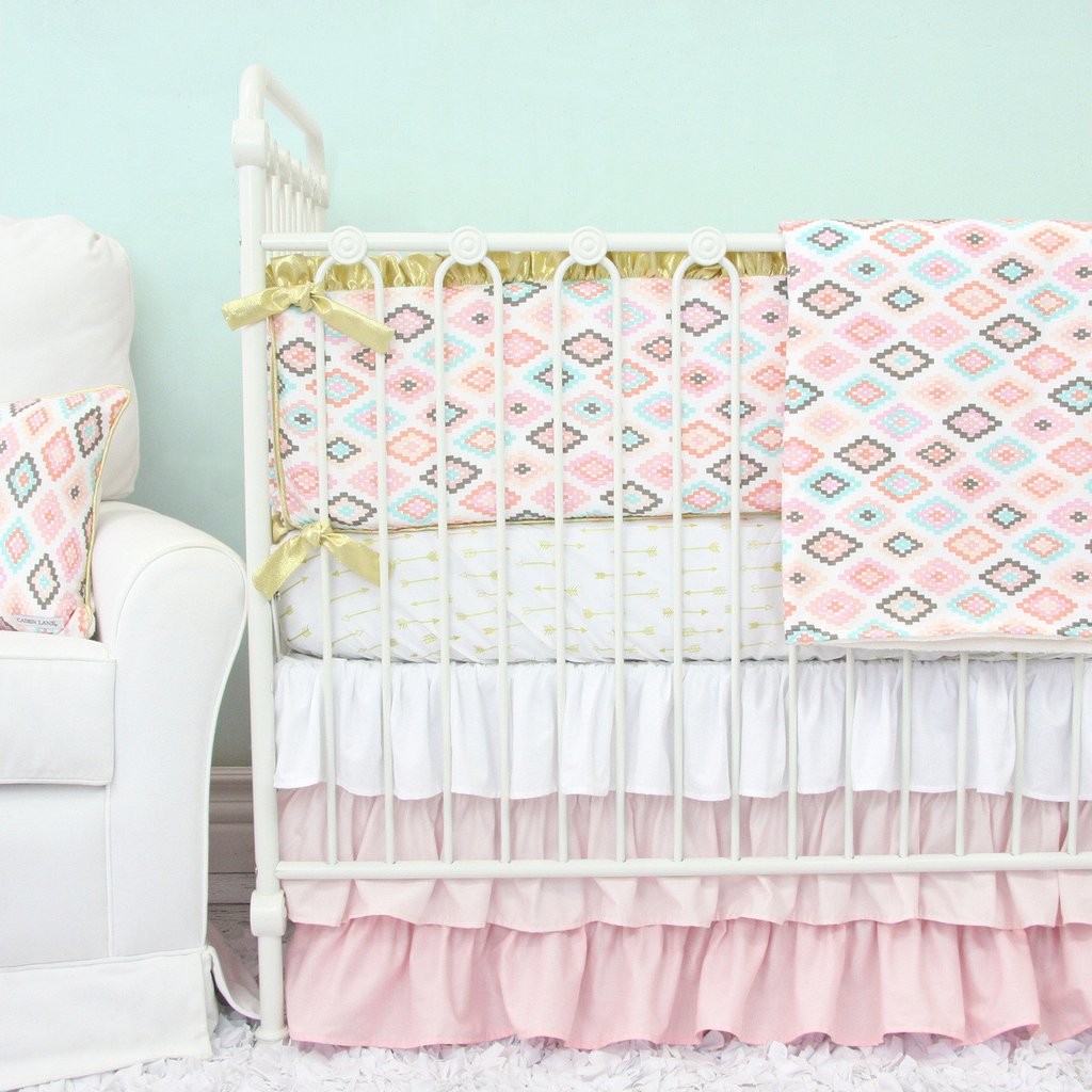 Alexis' Aztec Gilded Arrow Baby Bedding by Caden Lane