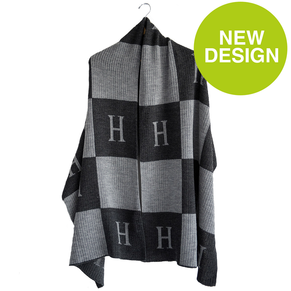 Adult Wrap in Intial & Blocks by Butterscotch Blankees