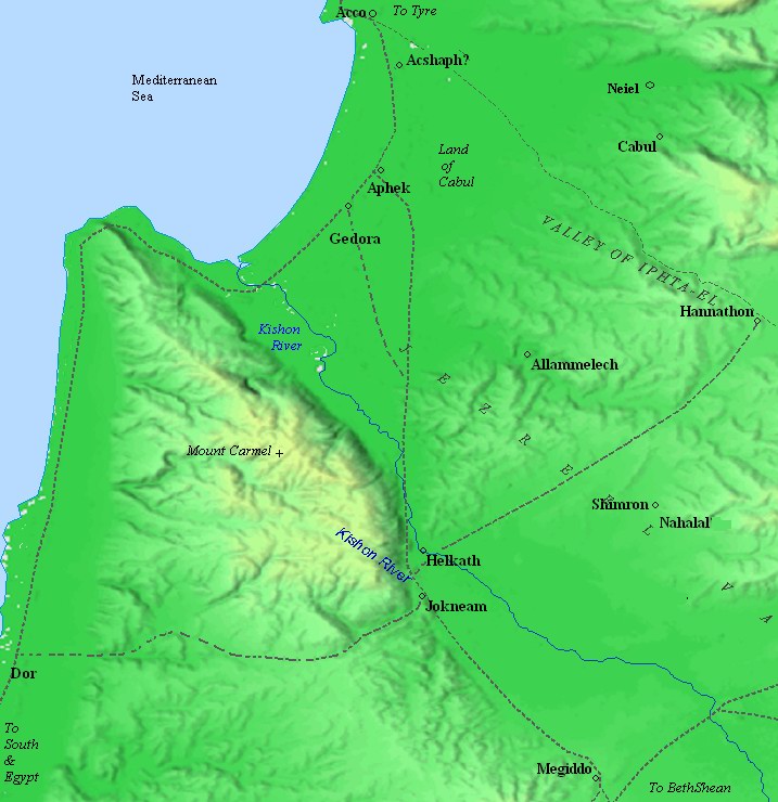 Valley Of Megiddo Map Tell Kassis