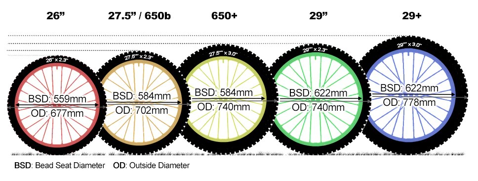 Bike Wheel Sizes Explained - In-depth guide and helpful tips
