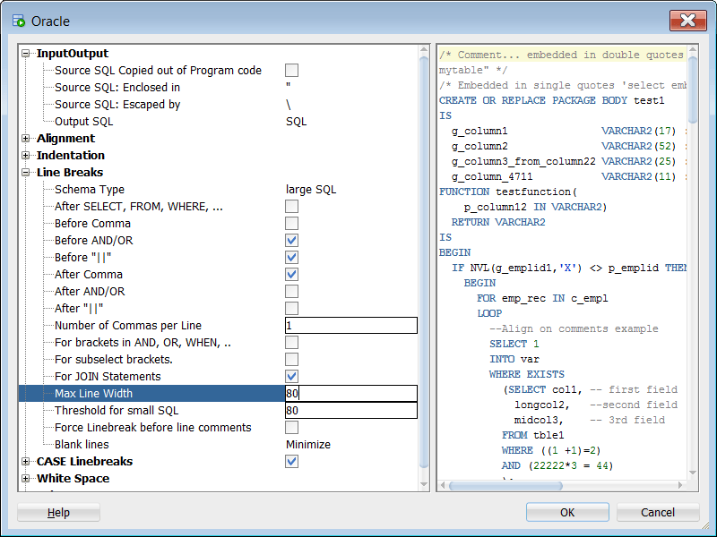 Enable word wrap in Oracle SQL Developer BI Future