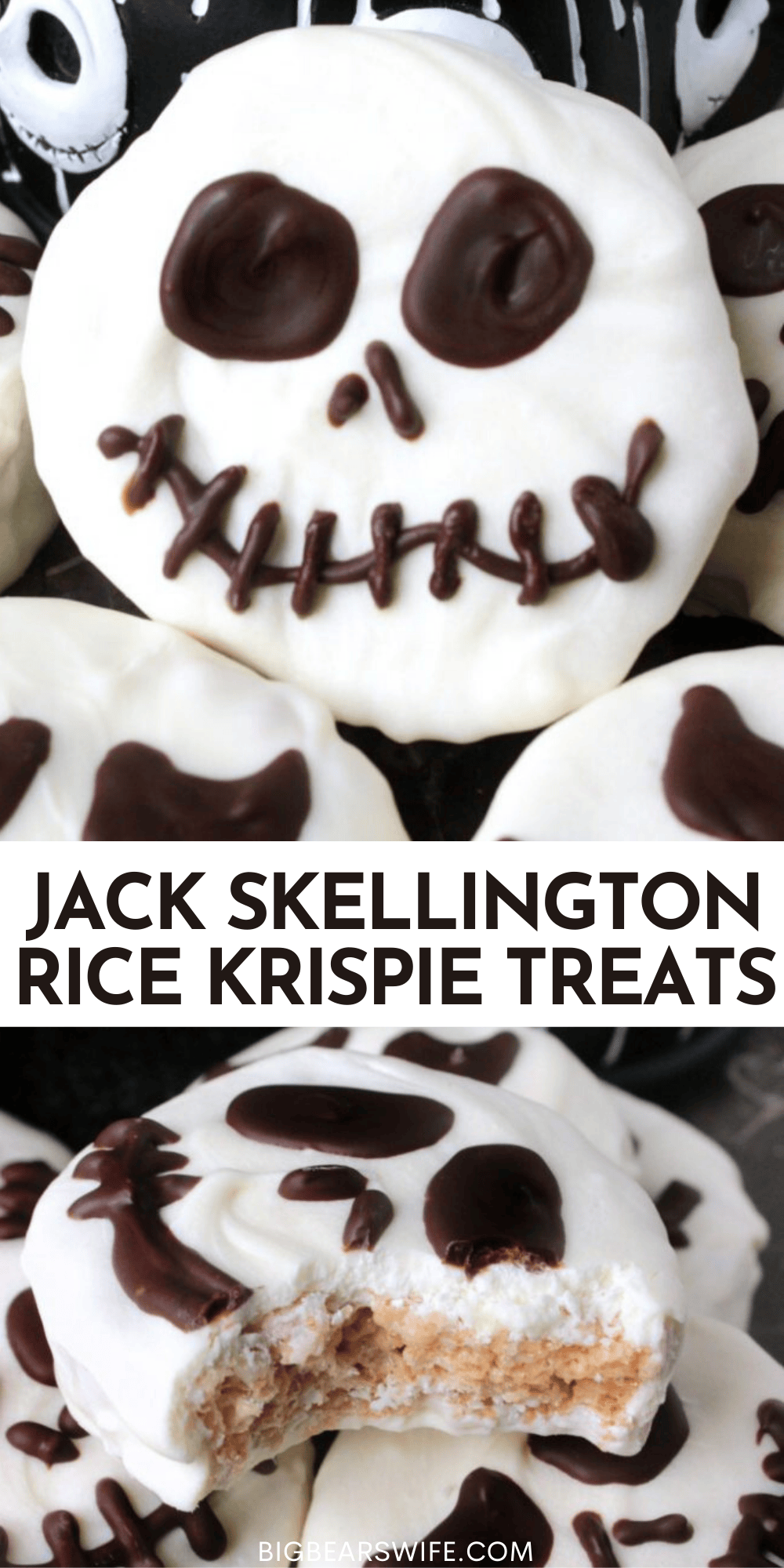 Jack Skellington Rice Krispie Treats Big Bear's Wife