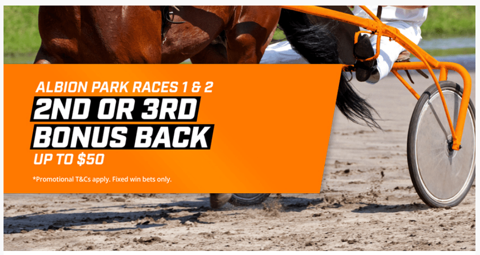 Albion Park Harness Races Bet Back Bonus Offer on 2nd or 3rd with Neds!