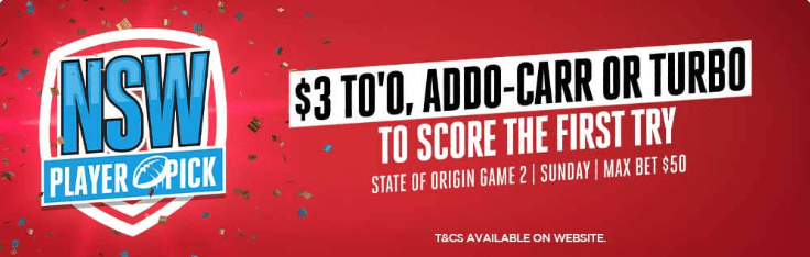 State Of Origin Game 2 Player Pick Top Odds on NSW Blues First Try