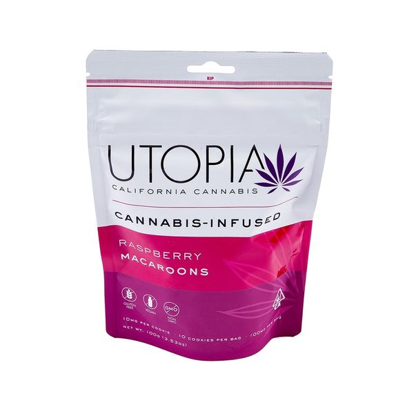 Utopia Raspberry Macaroons 100mg Edibles UK Big Bud UK