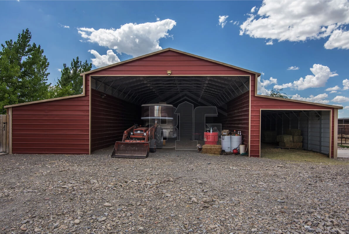 The Dublin Larage Metal Barn 48x60x11/6 Big Buildings Direct