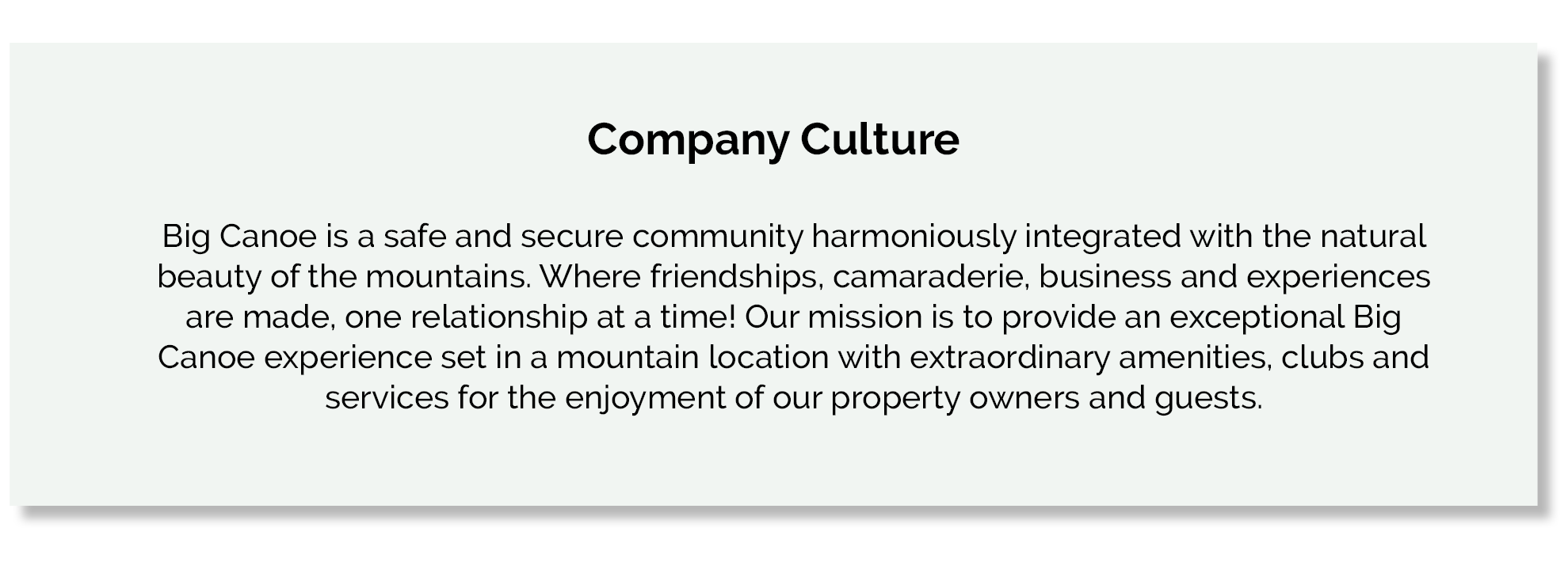 Careers Big Canoe POA