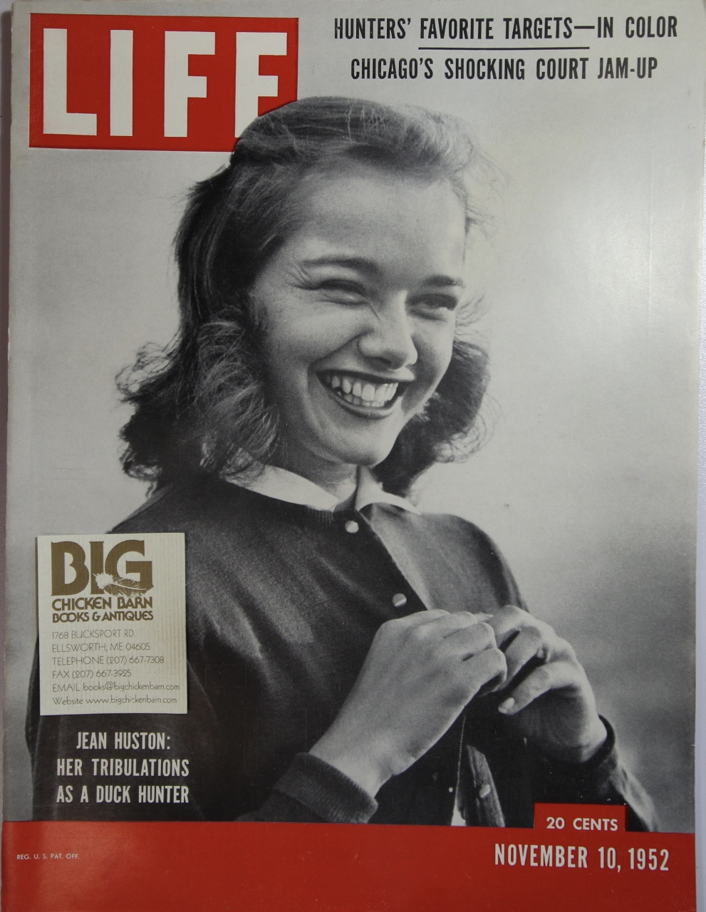 November 10, 1952 Big Chicken Barn