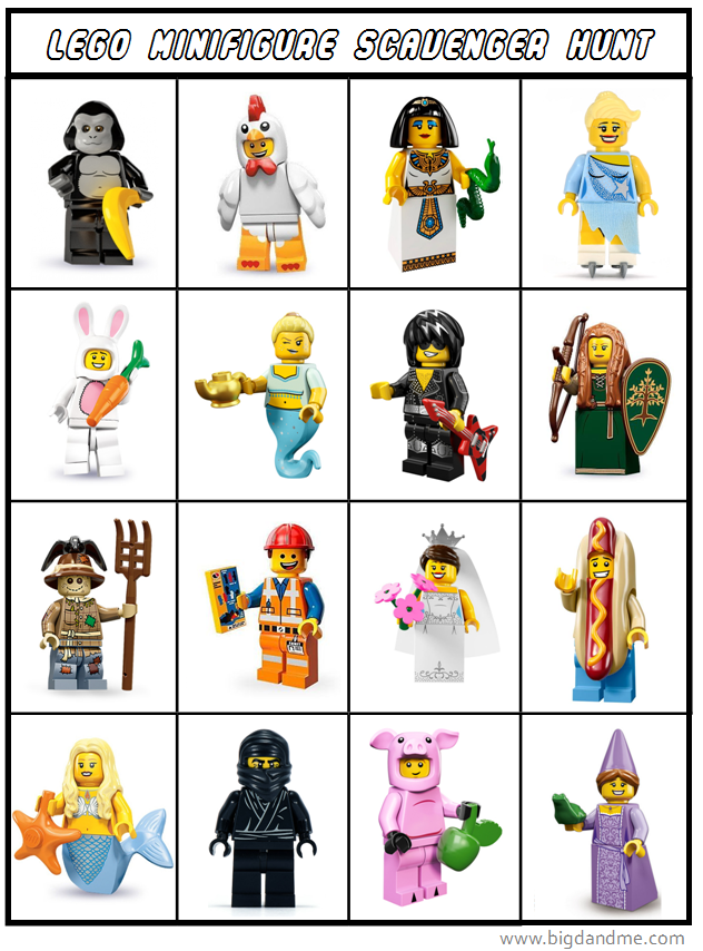LEGO Minifigures Scavenger Hunt download Big D and Me