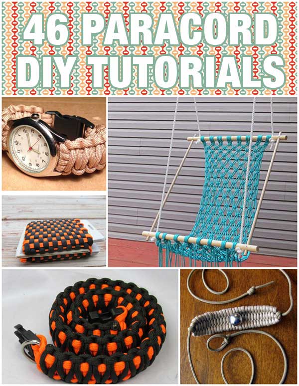46 Paracord Projects DIY Tutorials