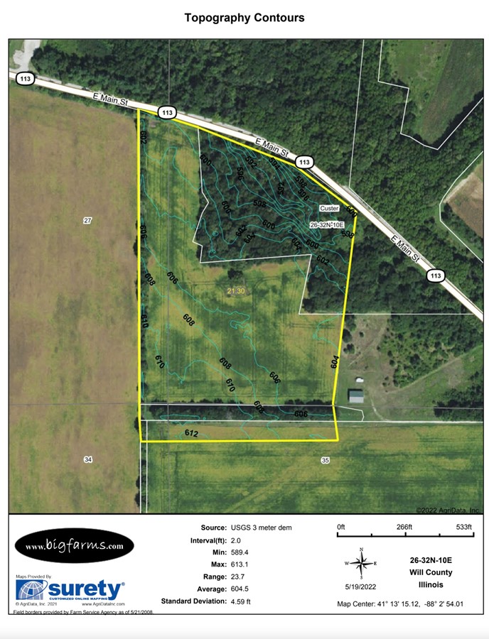 Property For Sale Wilmington IL Will County 20 Acre Route 113 Building