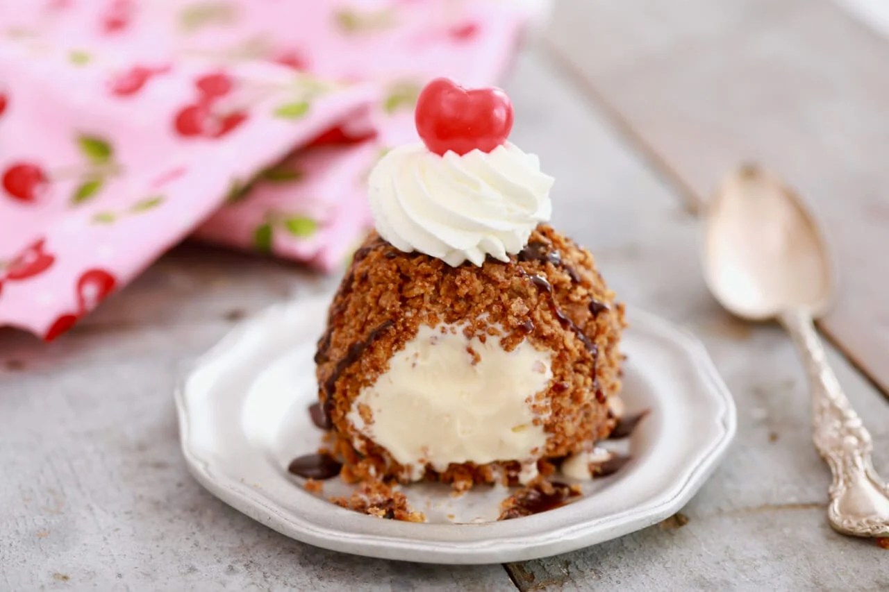 NoFry Fried Ice Cream Gemma’s Bigger Bolder Baking