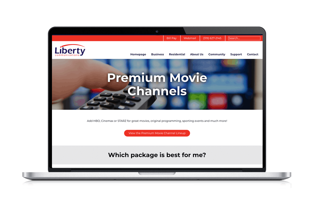 Liberty Communications Project  Design West Branch Big Imprint