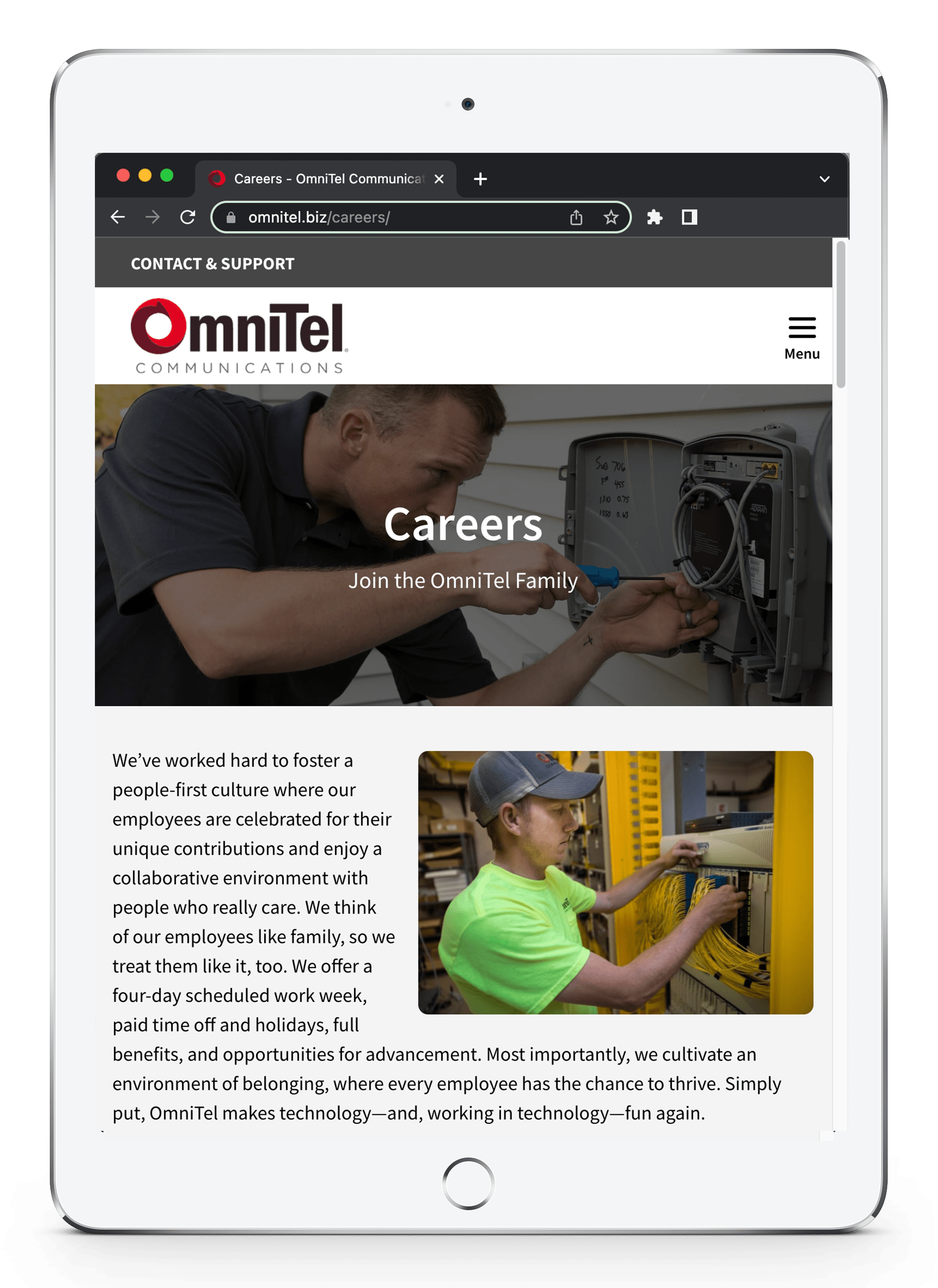 OmniTel Communications Big Imprint  Design & Marketing Company Iowa