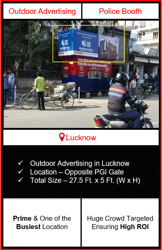 Outdoor Police Booth Advertising In Lucknow, Uttar Pradesh Outdoor Branding In Lucknow