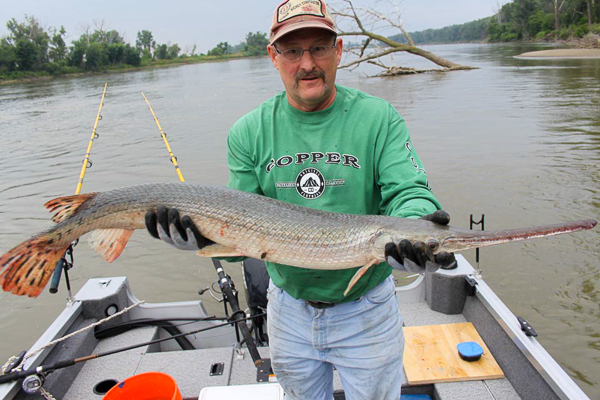 Long Nose Gar Big Muddy Fishing