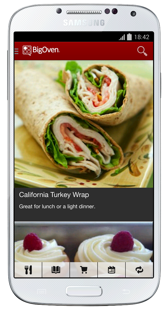 Android Recipes and Grocery App BigOven