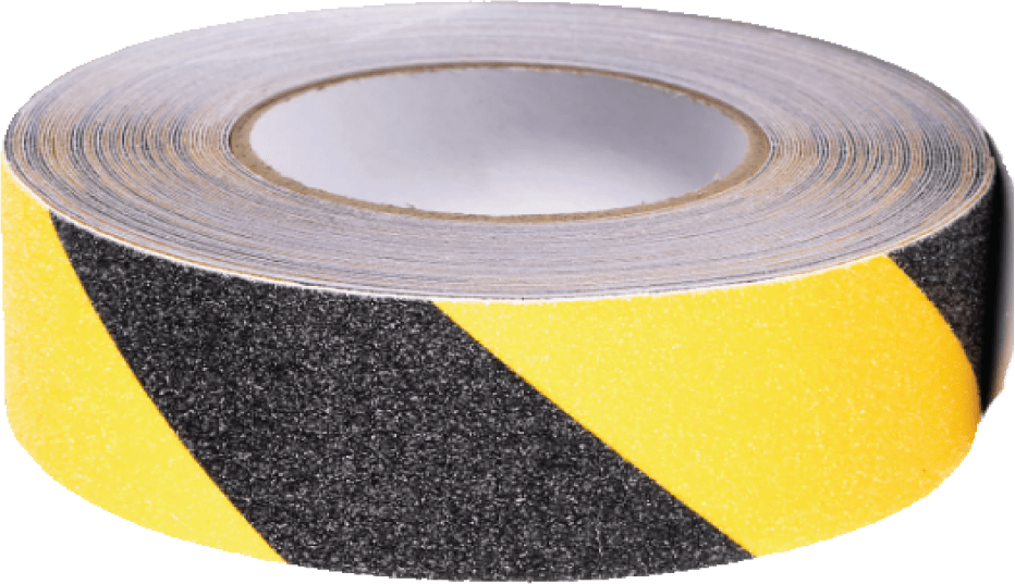 AntiSlip Black/Yellow HAZARD Floor Marking Tape 50mm x 18m Big Red