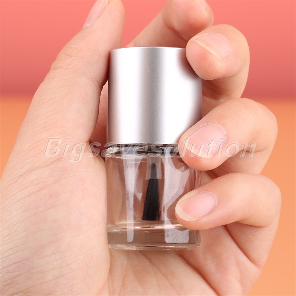 1Pc 10ML Empty Nail Art Polish Bottle Container Jar with Brush