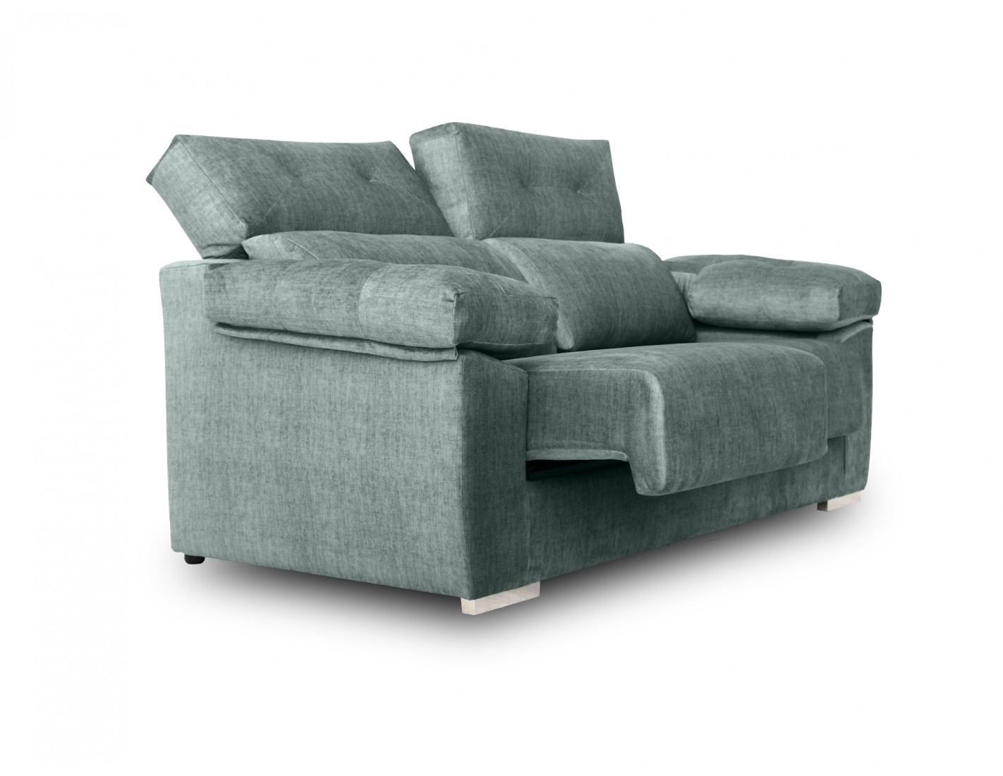 Conjunto de sofás con asientos deslizantes y respaldos reclinables mod