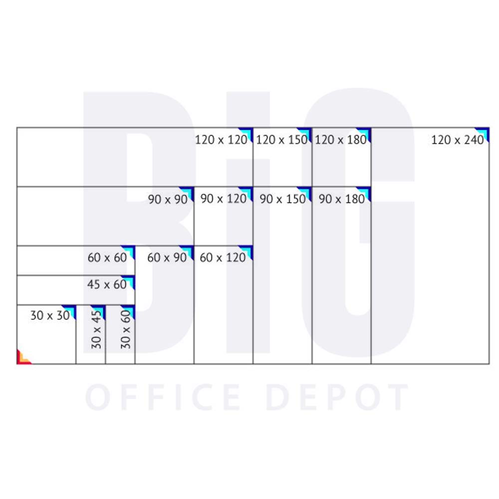 WHITEBOARD WITH ALUMINIUM FRAME (4' x 8') Big Stationery