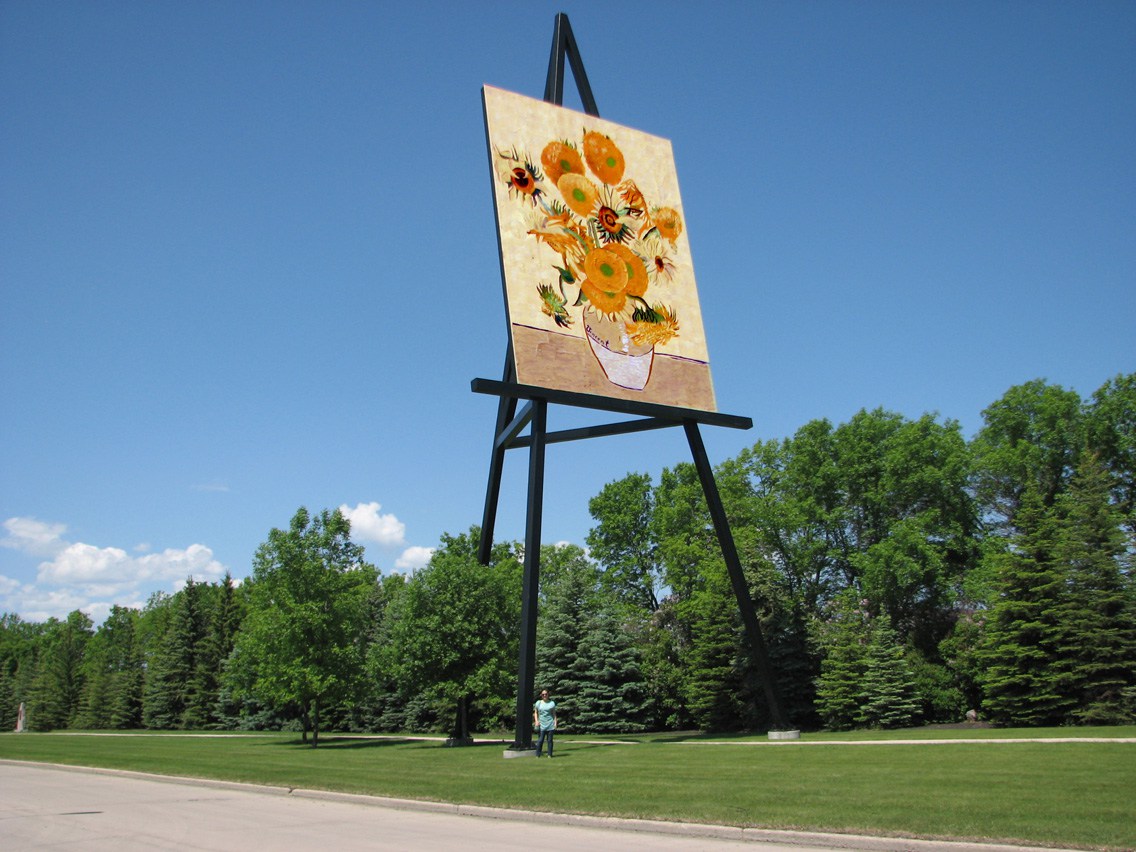 Van Gogh's Sunflowers in Altona, Manitoba