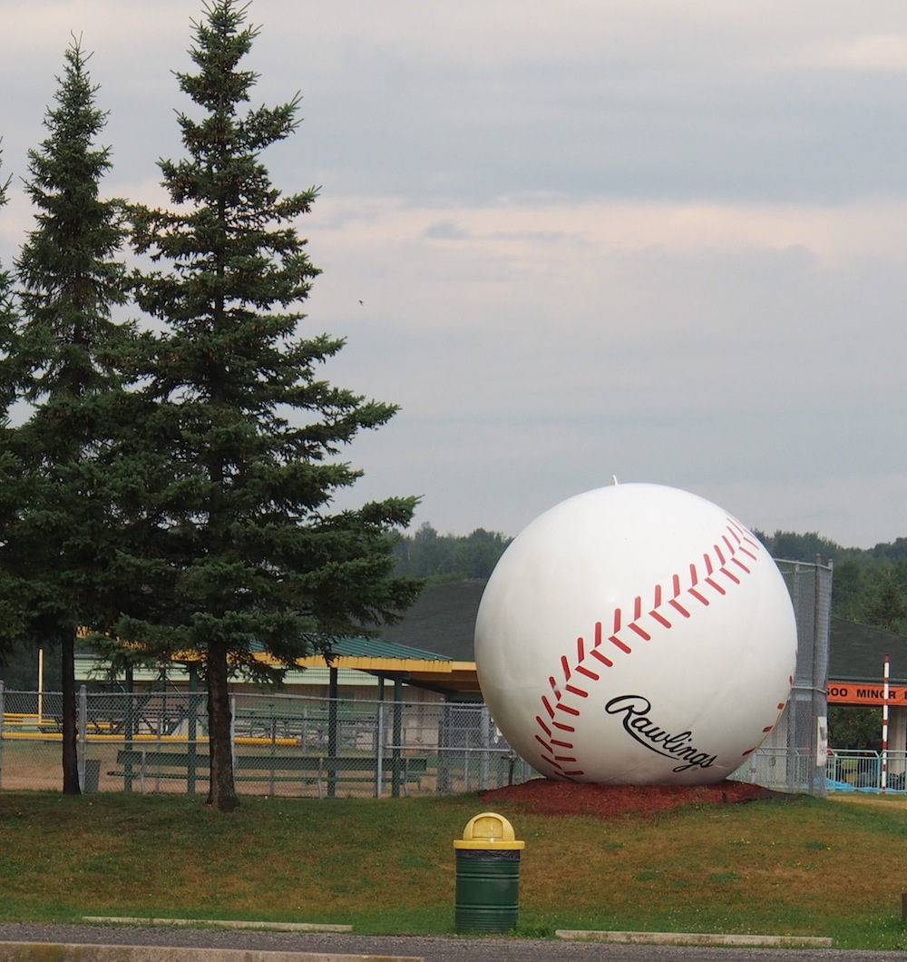 Giant Baseball in Sault Ste. Marie, Ontario