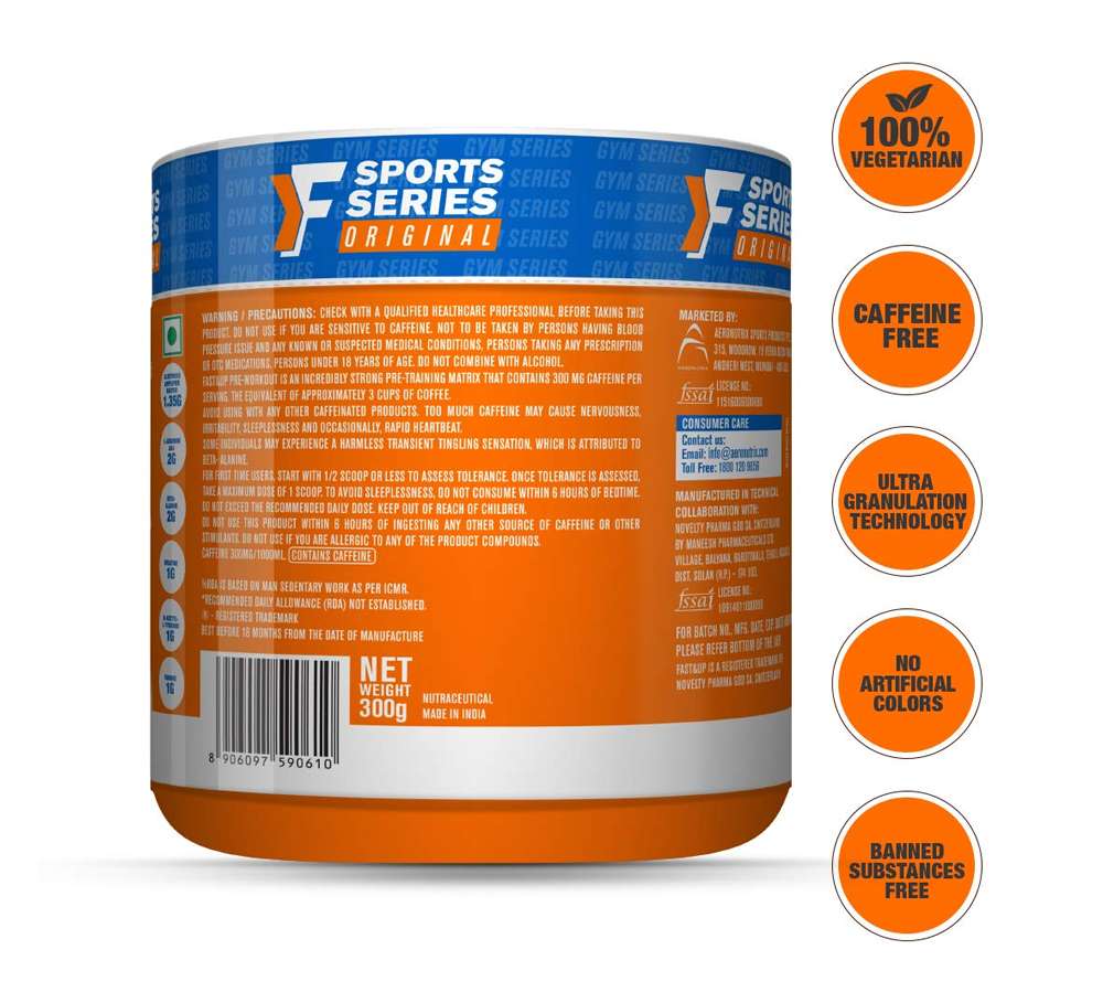 Fast&Up PreWorkout 300gm PreWorkout Energy Drink Fast&Up PreWorkout 300gm PreWorkout Energy Drink