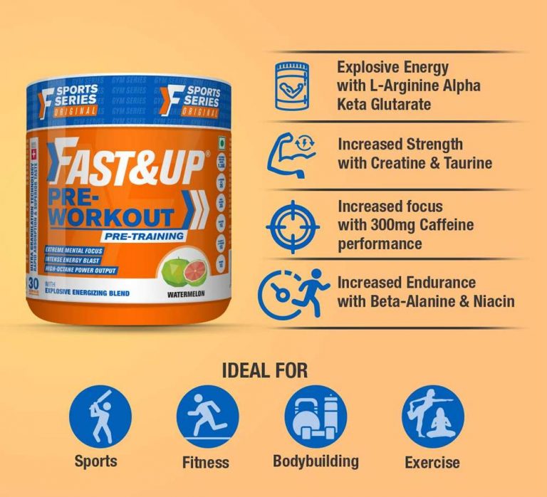 Fast&Up PreWorkout 300gm PreWorkout Energy Drink Big Value Shop
