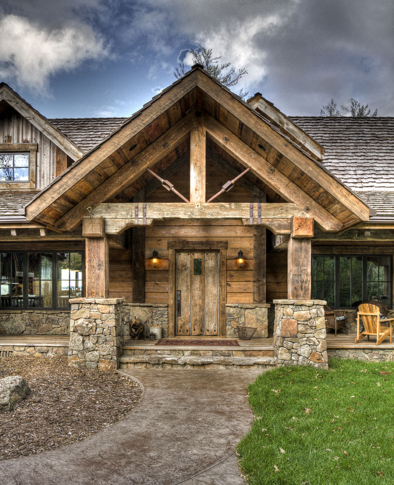 Gull Lake Retreat Big Wood Timber Frames