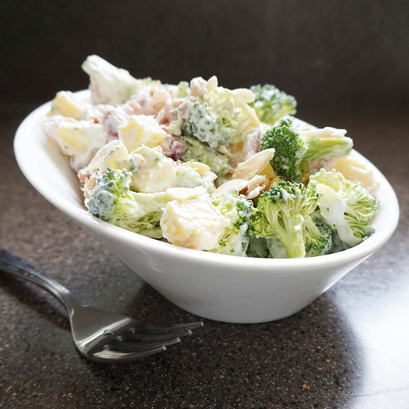 Low carb broccoli salad Bijoux & Bits