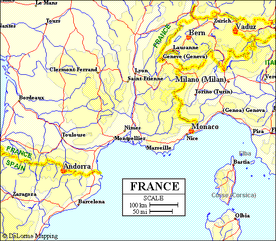 France And Monaco Map BikeAbout Maps France and Monaco