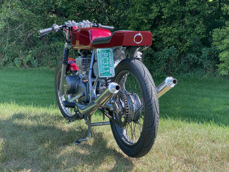 Two-Stroke Café Racer: Suzuki GT185 Adventurer - BikeBound (800 x 600 Pixel)